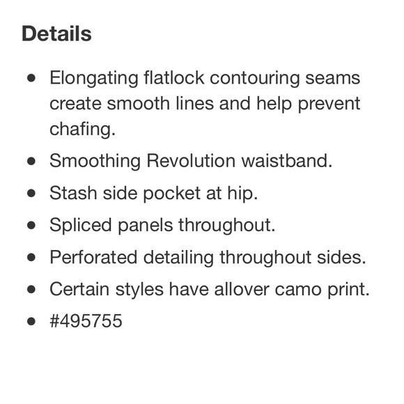 Gap Fit Sculpt Revolution Compression Leggings in Black Camo - Picture 14 of 16